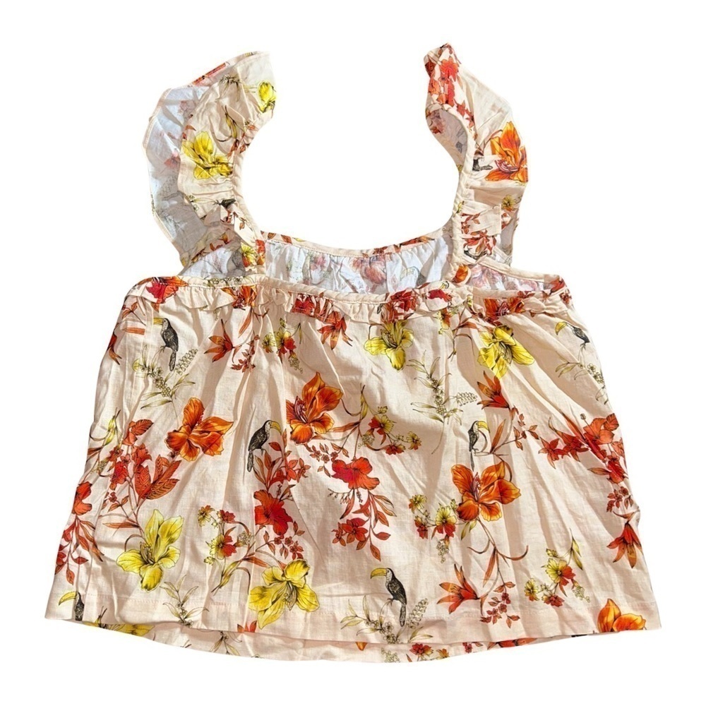 🌟 Evereve Char Floral Flutter Tank NWOT - Size L 🌟 - Picture 5 of 8